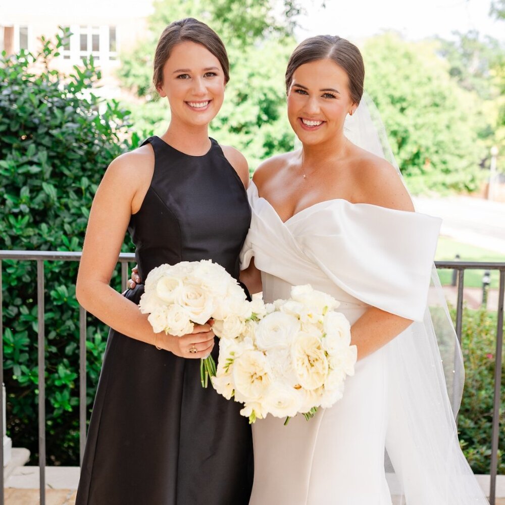 Alfred Sung · Style D707 · Satin Twill Sleeveless Keyhole Back Black Maxi Dress - Picture 2 of 4